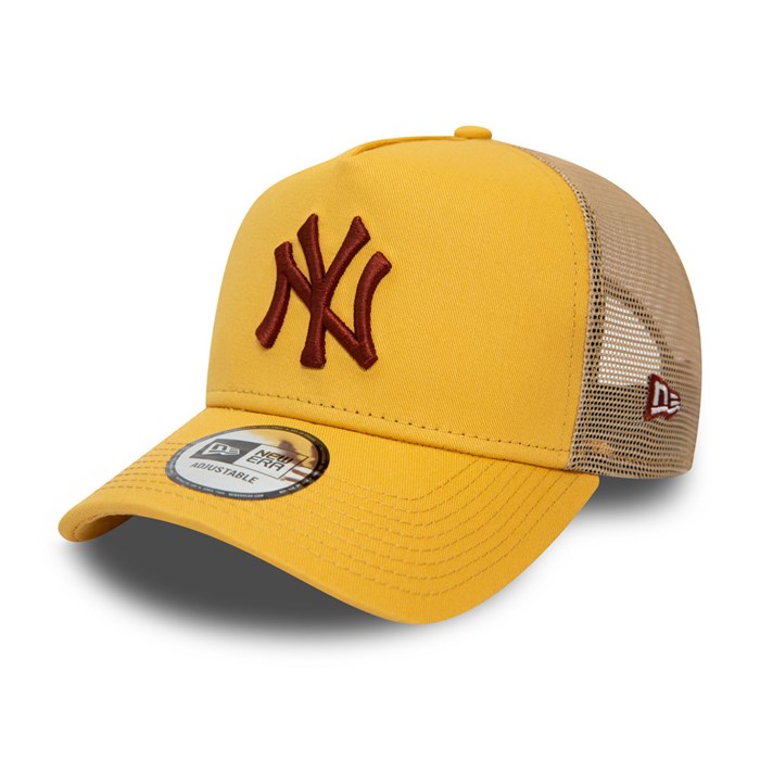 New York Yankees League Essential A-Frame Trucker Lippis Kultaiset - New Era Lippikset Finland FI-723410